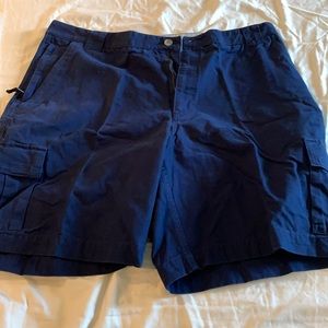 Navy cargo shorts